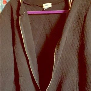 Black and white quilted jacket